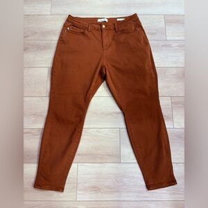 Judy Blue Brown Stretch Denim Jeans Hi-Rise Slim Fit Size 16W Style #88105